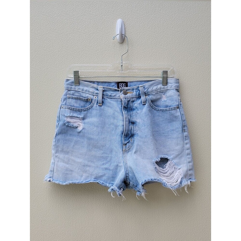 BDG Light Wash Ripped Denim Shorts Urban Outfitters Women Size 27